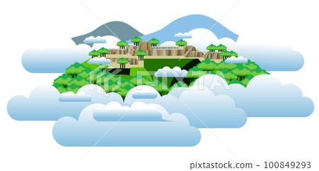 竹田城,漂浮在雲海中的空中城堡 竹田城,漂浮在雲海中的空中城堡 100849293