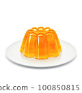 orange jelly illustration real 100850815