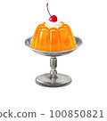 orange jelly illustration real 100850821