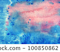 abstract textural background with deep blue and pink paint 100850862