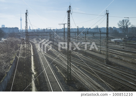 railway tracks in Berlin railway tracks in Berlin 100851210