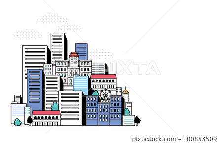 簡單的城市景觀圖 100853509