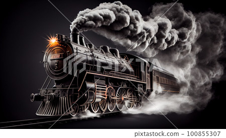 historic Steam train locomotive historic Steam train locomotive 100855307