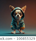 Chihuahua 2 head body character 100855329