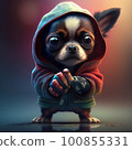 Chihuahua 2 head body character 100855331