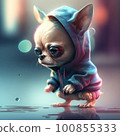 Chihuahua 2 head body character 100855333