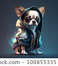Chihuahua 2 head body character 100855335