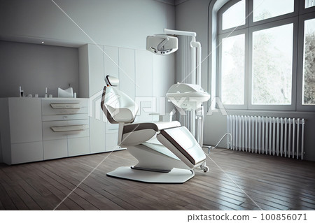 Interior of room with medical equipment in dental clinic 100856071