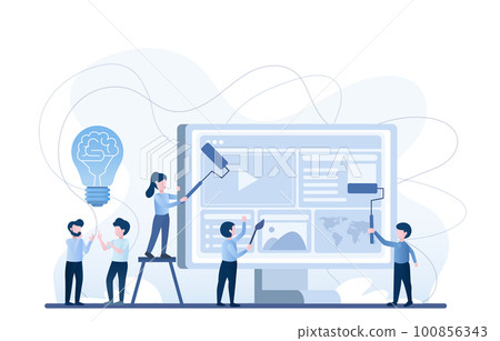 business people working together with digital devices 100856343