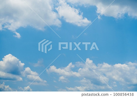 Summer blue sky and white clouds Summer blue sky and white clouds 100856438