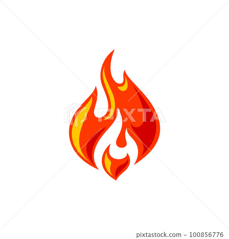 Fire flame for logo, hot blazing symbol, brand sign for your business Fire flame for logo, hot blazing symbol, brand sign for your business 100856776