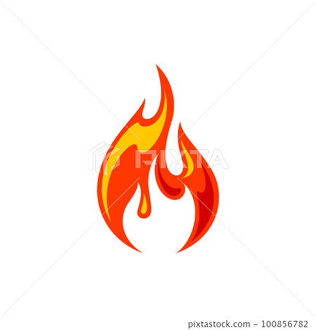 Fire flame for logo, hot blazing symbol, brand sign for your business Fire flame for logo, hot blazing symbol, brand sign for your business 100856782