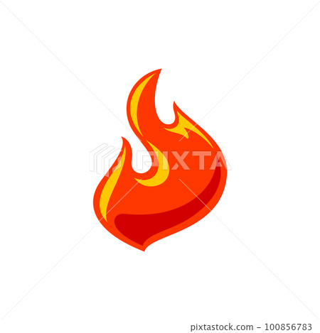 Fire flame for logo, hot blazing symbol, brand sign for your business Fire flame for logo, hot blazing symbol, brand sign for your business 100856783