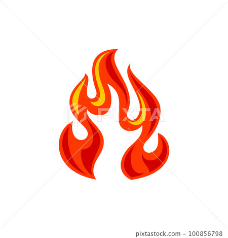 Fire flame for logo, hot blazing symbol, brand sign for your business Fire flame for logo, hot blazing symbol, brand sign for your business 100856798