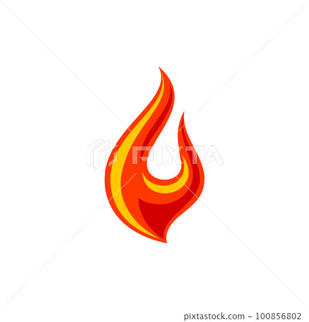 Fire flame for logo, hot blazing symbol, brand sign for your business Fire flame for logo, hot blazing symbol, brand sign for your business 100856802
