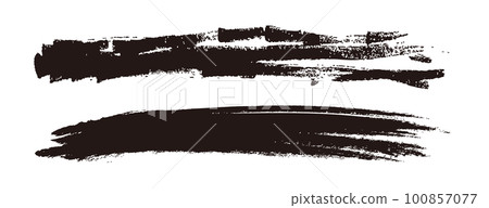 模擬觸感材質：毛筆質感墨水墨水筆刷圖案波浪紋毛筆手寫素材。筆觸 100857077