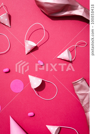 Concept of party and celebration, accessories for party 100858418