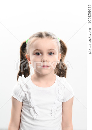 A child's stooping is one of the causes of an uneven spine and scoliosis. 100859653