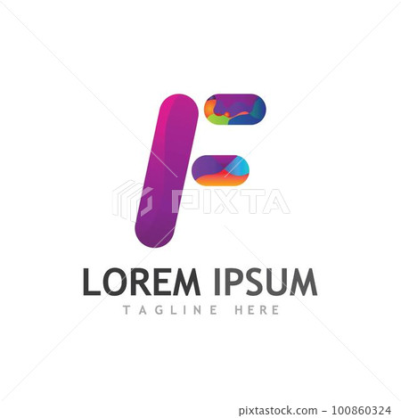 F Letter vector icon 100860324