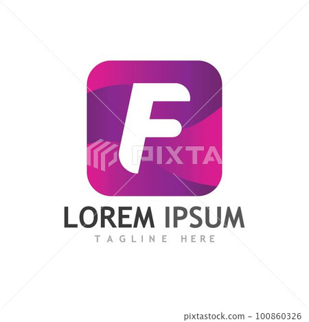 F Letter vector icon 100860326
