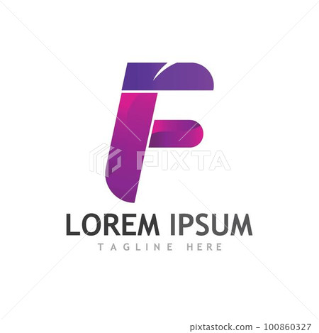F Letter vector icon F Letter vector icon 100860327