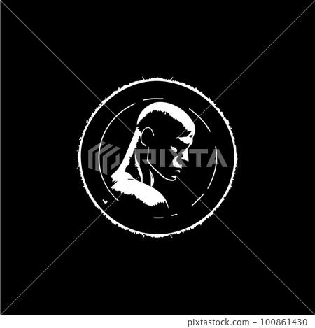 Male face icon. User avatar person. Man head profile, logo template for fashion and modern industry. Simple linear icon. Vector illustration. Male face icon. User avatar person. Man head profile, logo template for fashion and modern industry. Simple linear icon. Vector illustration. 100861430