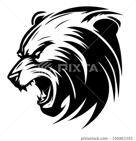 Bear illustration vector drawing. Vector illustration 100861583