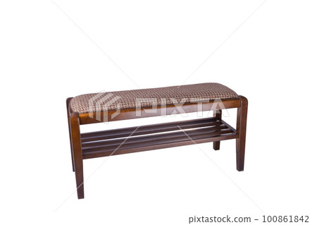 bench for shoes isolated 100861842
