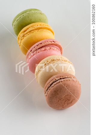 Macarons on a white plate Macarons on a white plate 100862160