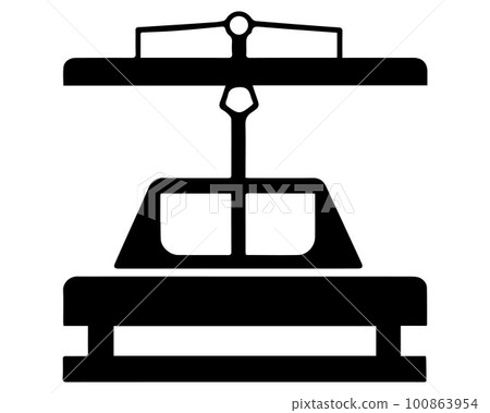 black icon of table scales for weighing products. minimalist style. 100863954