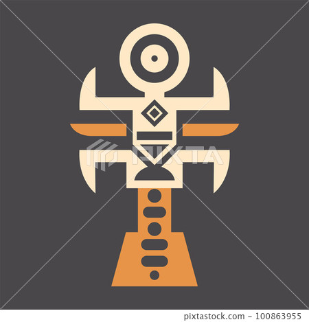 minimalistic african continent icon. minimalistic african continent icon. 100863955