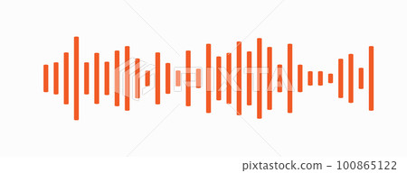 Equalizer wave banner background. Vector isolated Illustration. White lines on blue backdrop Equalizer wave banner background. Vector isolated Illustration. White lines on blue backdrop 100865122