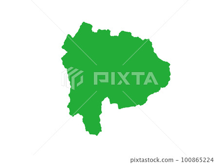 Prefecture Map Yamanashi Prefecture 100865224