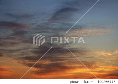 Colorful sunrise sky Spring 230301am 100866557