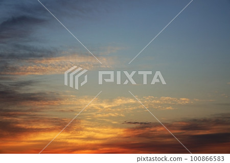 Colorful sunrise sky Spring 230301am 100866583