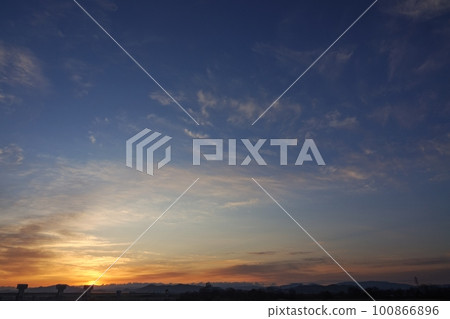 Colorful sunrise sky Spring 230301am Colorful sunrise sky Spring 230301am 100866896