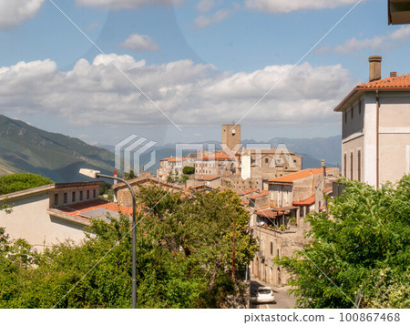 Pietravairano, a medieval village in the province of Caserta, Italy. 100867468