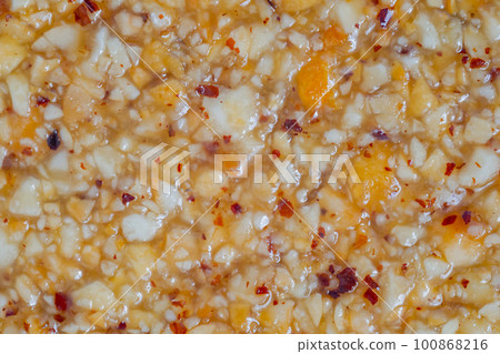 Granola sesame hazelnuts bar - Gozinaki - close up 100868216