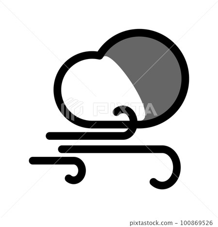 Illustration Vector Graphic of Windy Icon 100869526