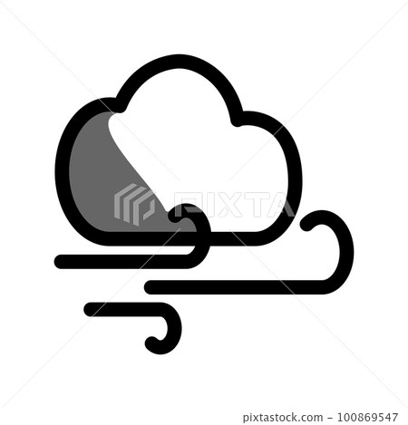 Illustration Vector Graphic of Windy Icon 100869547