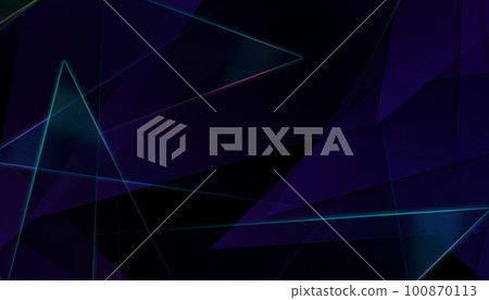 geometric neon on black background geometric neon on black background 100870113