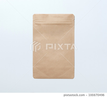 Zipper bag, kraft bag with zipper (package) / for clipping Zipper bag, kraft bag with zipper (package) / for clipping 100870496