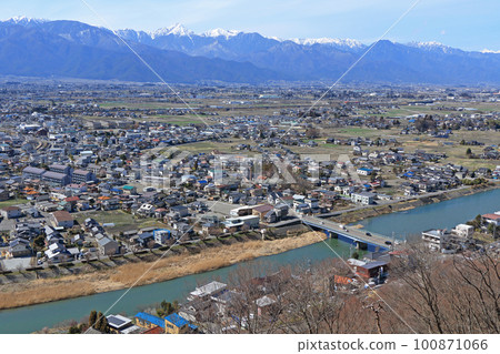 Matsumotodaira, Azumino and Northern Alps in early spring Matsumotodaira, Azumino and Northern Alps in early spring 100871066