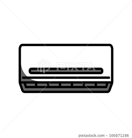 Illustration Vector graphic of air conditioner icon Illustration Vector graphic of air conditioner icon 100871286