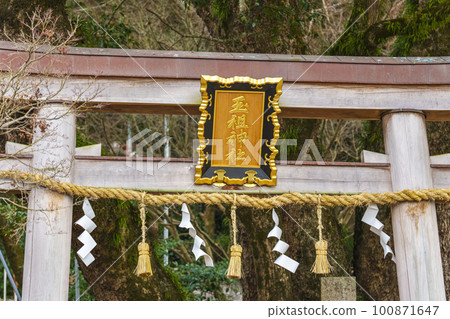 Tamaso Shrine Torii at the head of the shrine (Kandatsu, Yao City, Osaka Prefecture) Tamaso Shrine Torii at the head of the shrine (Kandatsu, Yao City, Osaka Prefecture) 100871647