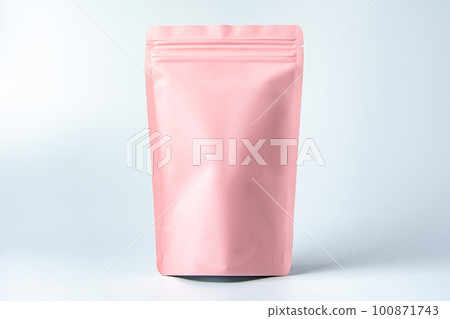 Zipper bag, stand bag with zipper (package) / pink / pink 100871743