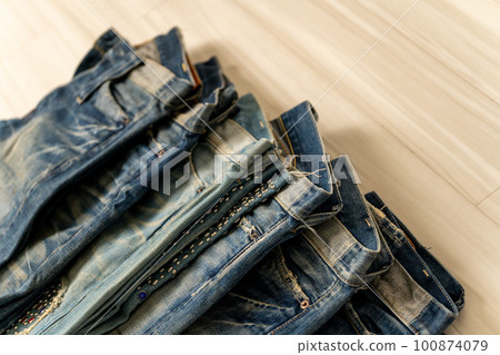 LEVI'S501XX VINTAGE 1944 1955 1966 reprint low... - Stock Photo