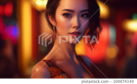 在歌舞俱樂部、休息室、俱樂部和女孩酒吧工作的理髮店工作人員（生成 AI） 100874149