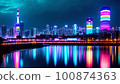 It is a processed ai illustration 100874363
