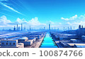 It is a processed ai illustration 100874766